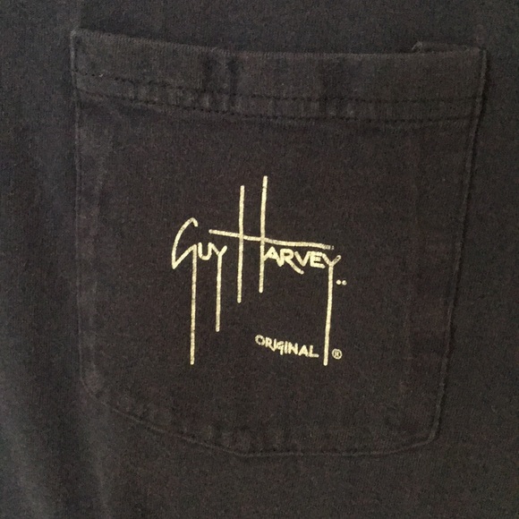 Guy Harvey original T-shirt w/pocket. Size Large. - Picture 3 of 4